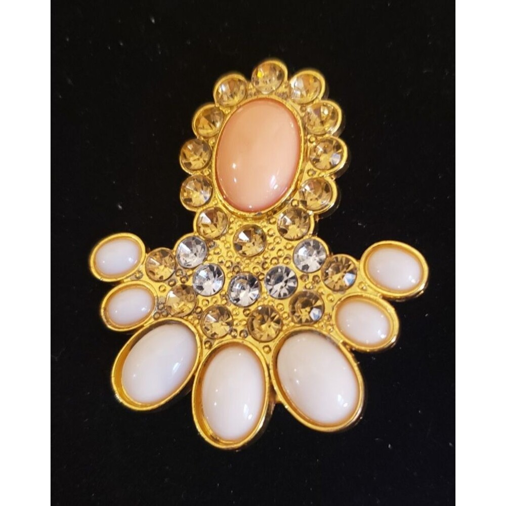 Elegant, Classy, Sophisticated - Vintage Style Scarf Clip / Dress Clip w/ Slide